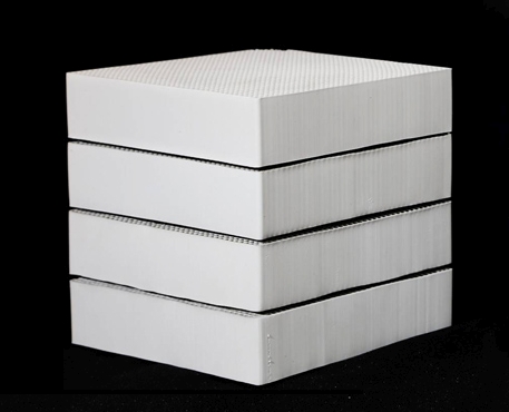 Segmented Honeycomb blocks — four-segment construction